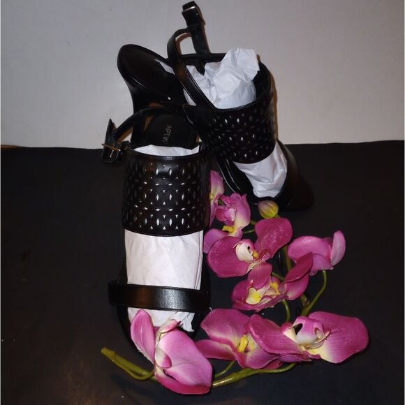 🆕👡Apt 9 Black High Heel Sandals - Picture 1 of 6